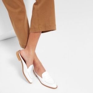 EVERLANE The Modern Penny Loafer Mule White Slide